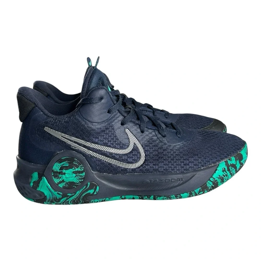 Men's NIKE KD Trey 5 IX Obsidian Blue Emerald Shoes Basketball Trainers‎ US 8.5